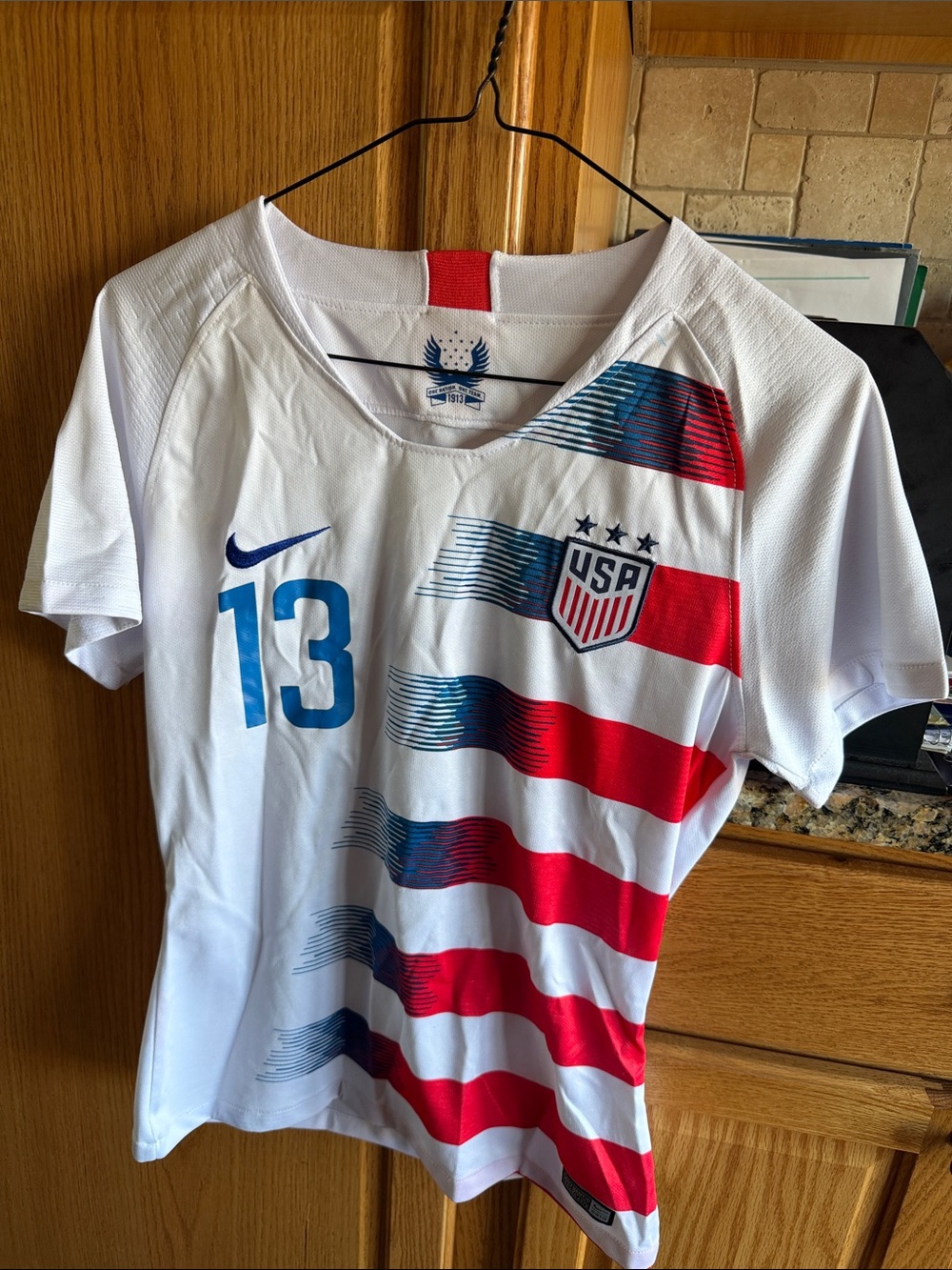 Nike Women's USA White Red Blue Soccer Jersey